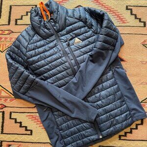 M Large Orage Navy Puffy Coat